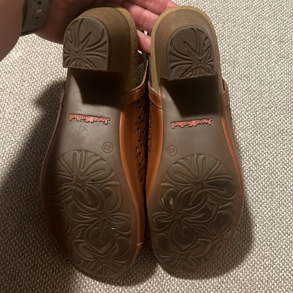 Josef Seibel wedge peep toe 40 brown - Picture 10 of 11